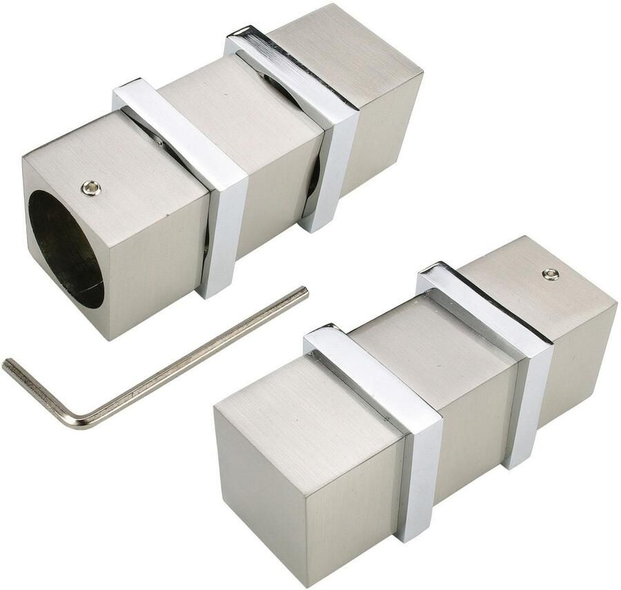 Liedeco Gordijnroede CELQUADE02SG2L 2-sporen in vaste afmetingen ø 25 20 mm - Foto 2