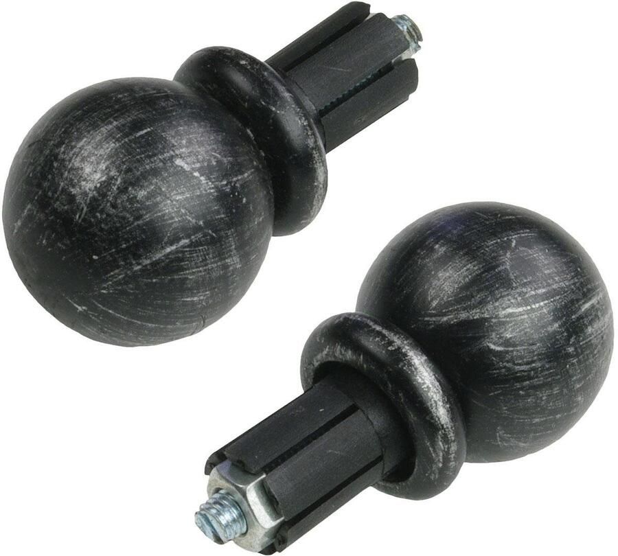 Liedeco Gordijnroede Esp bol 2-sporig in standaardmaat ø 16 mm - Foto 3