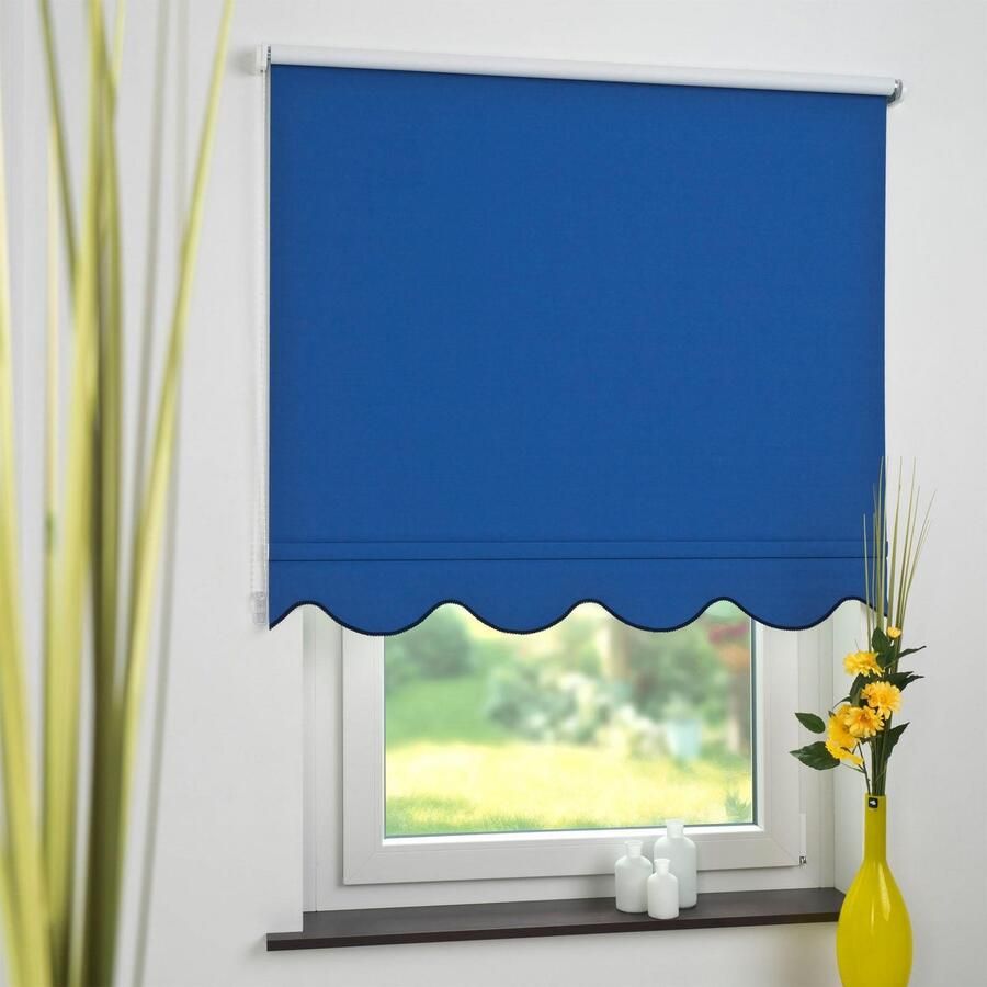 Liedeco Rolgordijn met zijbediening Volant-rolgordijn volant klassiek standaardmaat (1 stuk) - Foto 3