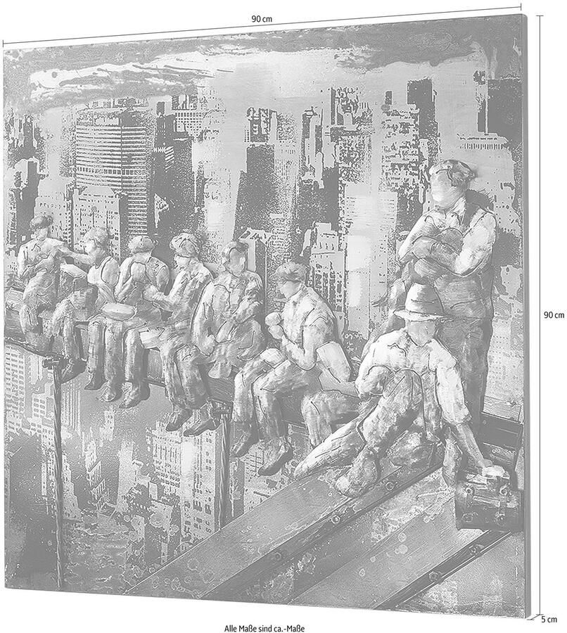 Locker Metalen artprint 3D BOUWVAKKER NY - Foto 2