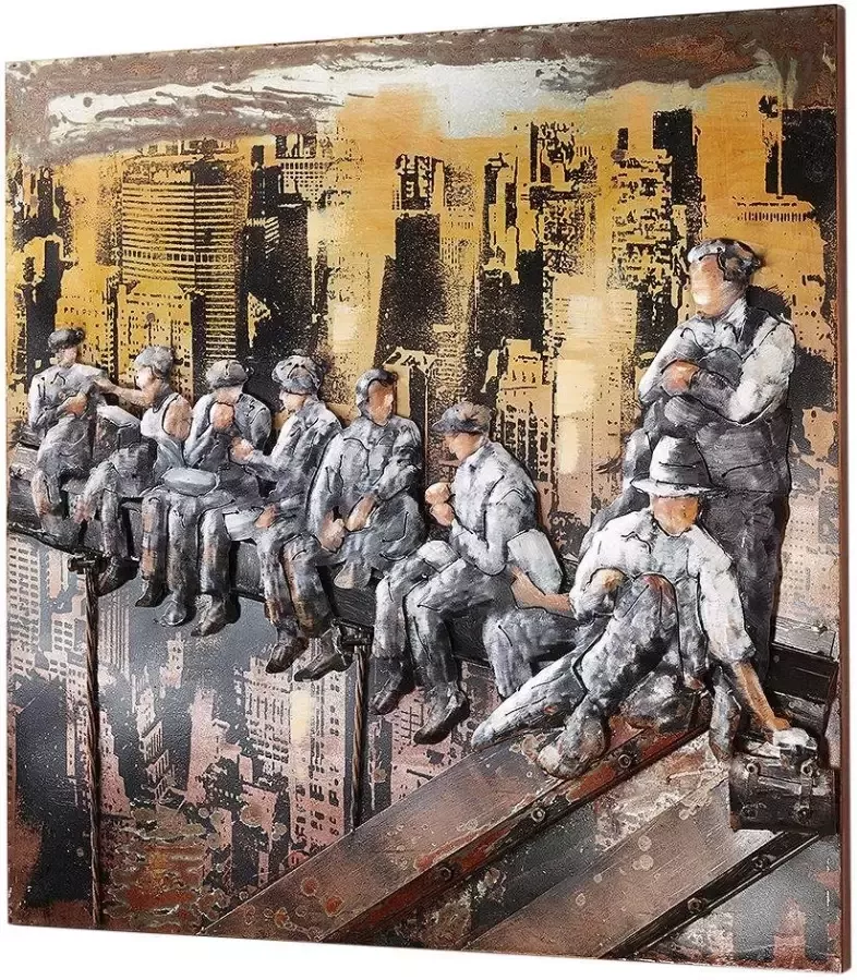Locker Metalen artprint 3D BOUWVAKKER NY