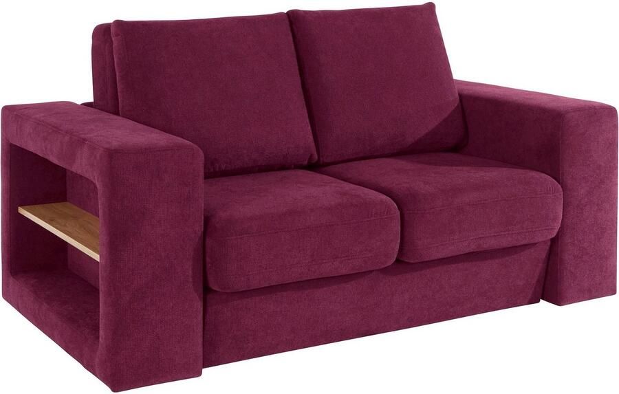 LOOKS BY WOLFGANG JOOP 2-zitsbank Looksvb Aan te passen bank: de bank wordt een bank met 2 hockers met kastfunctie - Foto 3