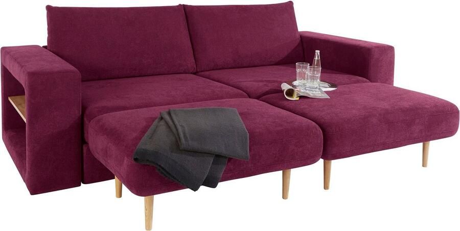 LOOKS BY WOLFGANG JOOP 4-zitsbank Looksvb Aan te passen bank: de bank wordt een bank met 2 hockers met kastfunctie - Foto 7