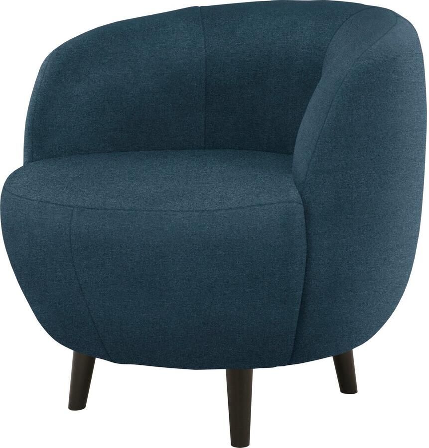 LOOKS BY WOLFGANG JOOP Fauteuil LOOKS XIV Cocktailsstoel rond model perfect voor elk vertrek