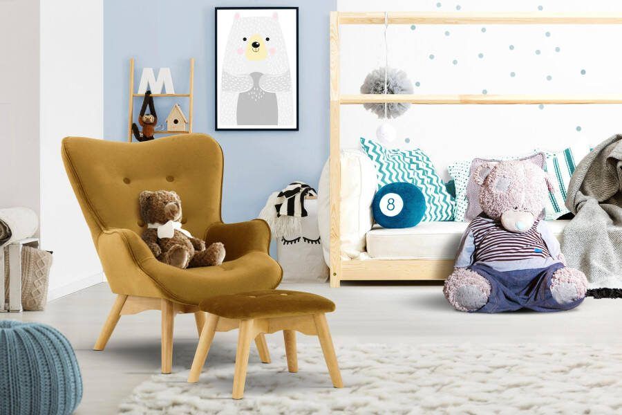 Home affaire Fauteuil Duca mini in een kleine versie voor kinderen