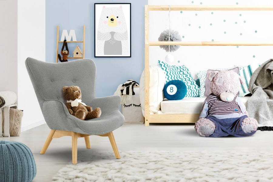 Home affaire Fauteuil Duca mini in een kleine versie voor kinderen