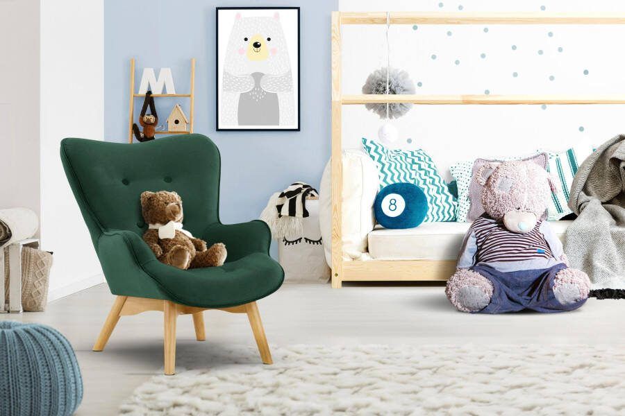 Home affaire Fauteuil Duca mini in een kleine versie voor kinderen
