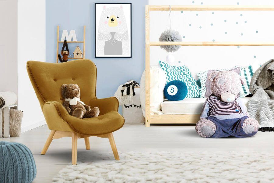 Home affaire Fauteuil Duca mini in een kleine versie voor kinderen - Foto 3