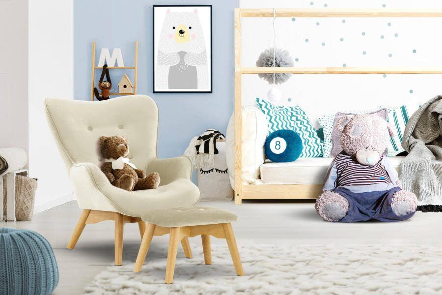 Home affaire Fauteuil Duca mini in een kleine versie voor kinderen