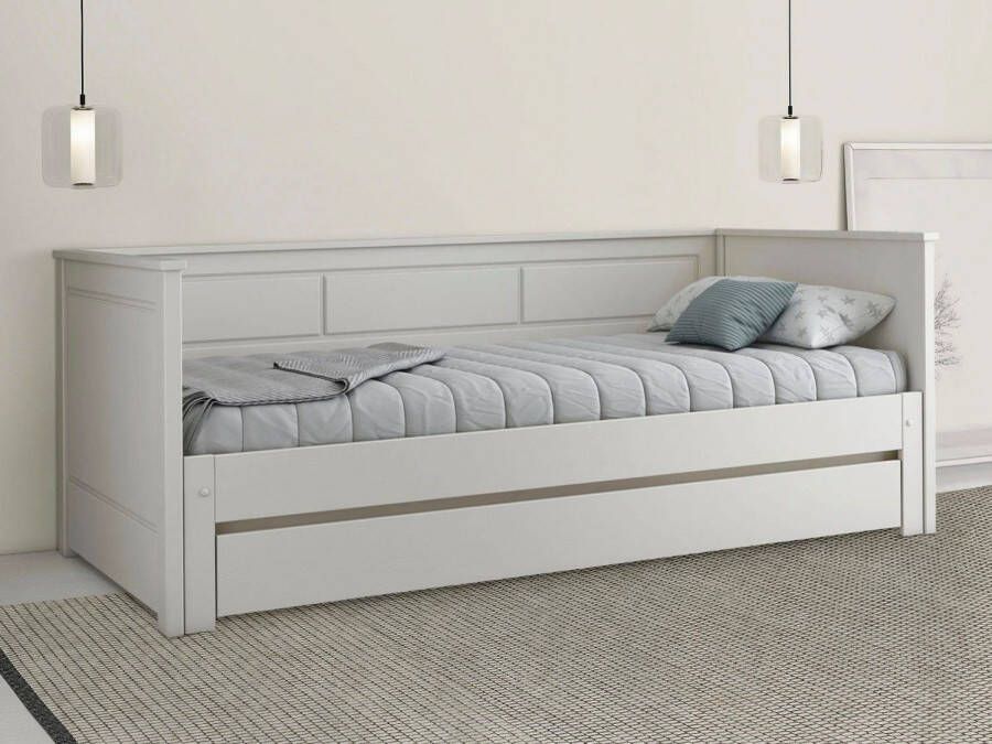 Lüttenhütt Functioneel ledikant " ERIK " TOPSELLER! Dagbed Gastbed Kinderbed Massief hout (Vuren) - Foto 12