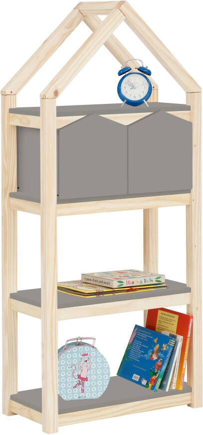 Lüttenhütt Kinderrek Meentje Boekenkast 2 boxen planken en boxen gemaakt van MDF breedte 59 5 cm - Foto 11