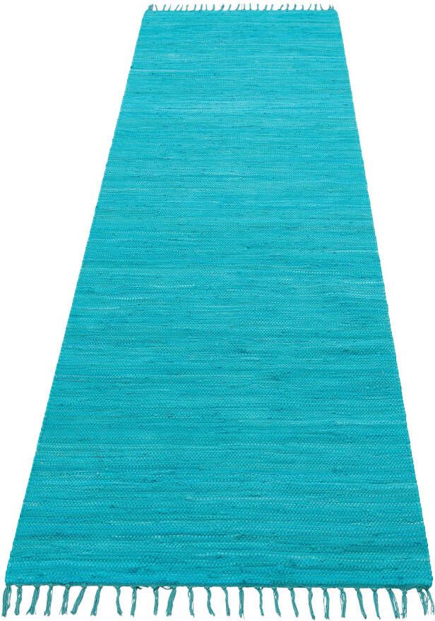 My home Vloerkleed Paul Omkeerbaar tapijt uni handgeweven met franjes 100% katoen loper - Foto 5