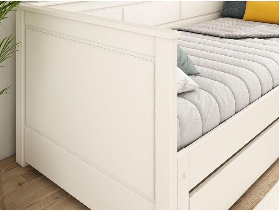 Lüttenhütt Functioneel ledikant " ERIK " TOPSELLER! Dagbed Gastbed Kinderbed Massief hout (Vuren) - Foto 2