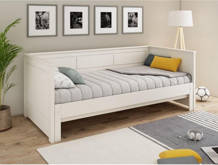 Lüttenhütt Functioneel ledikant " ERIK " TOPSELLER! Dagbed Gastbed Kinderbed Massief hout (Vuren) - Foto 4