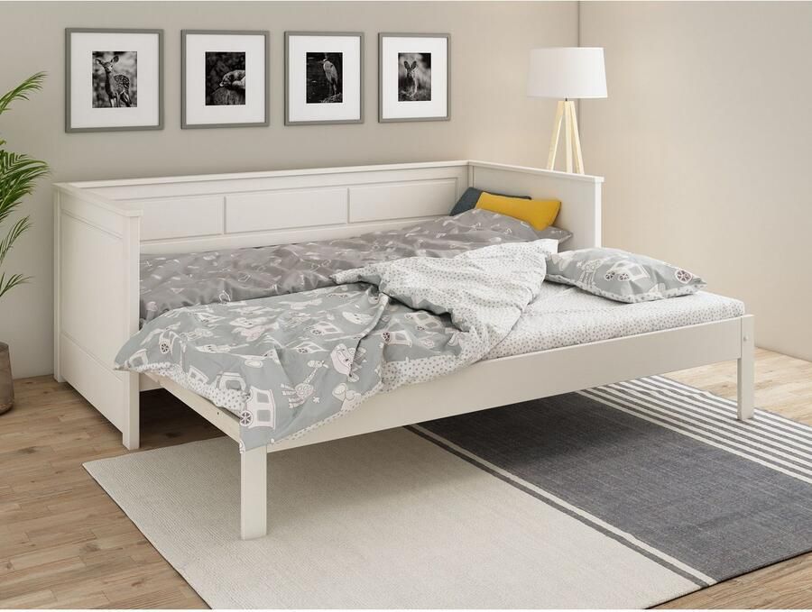 Lüttenhütt Functioneel ledikant " ERIK " TOPSELLER! Dagbed Gastbed Kinderbed Massief hout (Vuren) - Foto 6