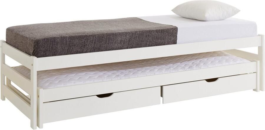 Lüttenhütt Functioneel ledikant "TORGNY" met 2 lades met twee slaapplaatsen - Foto 6