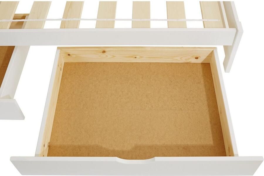 Lüttenhütt Functioneel ledikant "TORGNY" met 2 lades met twee slaapplaatsen - Foto 3