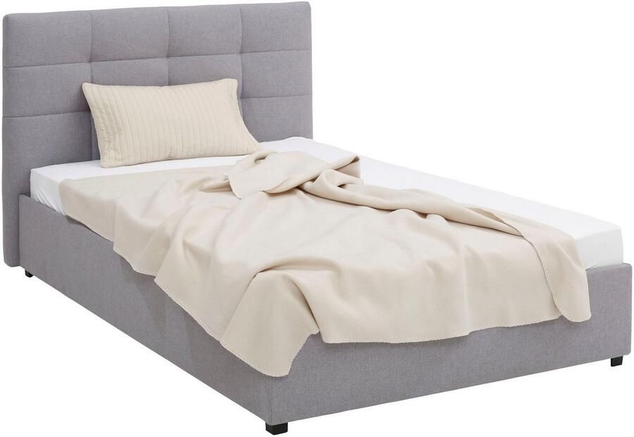 Lüttenhütt Gestoffeerd bed Endres met bedkist naar keuze zonder matras lattenbodem of incl. matras - Foto 3