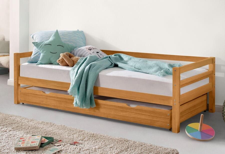 Lüttenhütt Slaapbank Alpi met lade van grenenhout totale breedte 103 cm kinderbed (1 stuk) - Foto 9