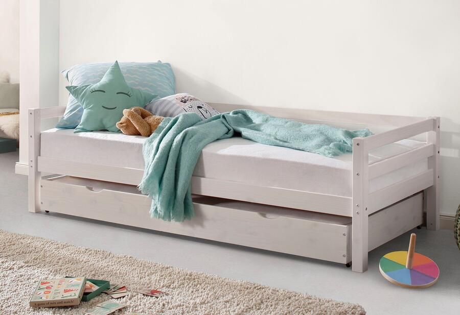 Lüttenhütt Slaapbank Alpi met lade van grenenhout totale breedte 103 cm kinderbed (1 stuk) - Foto 14