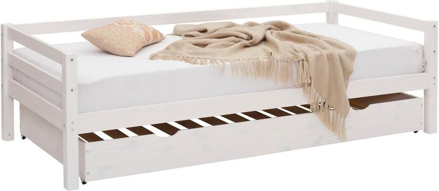 Lüttenhütt Slaapbank Alpi met lade van grenenhout totale breedte 103 cm kinderbed (1 stuk) - Foto 10