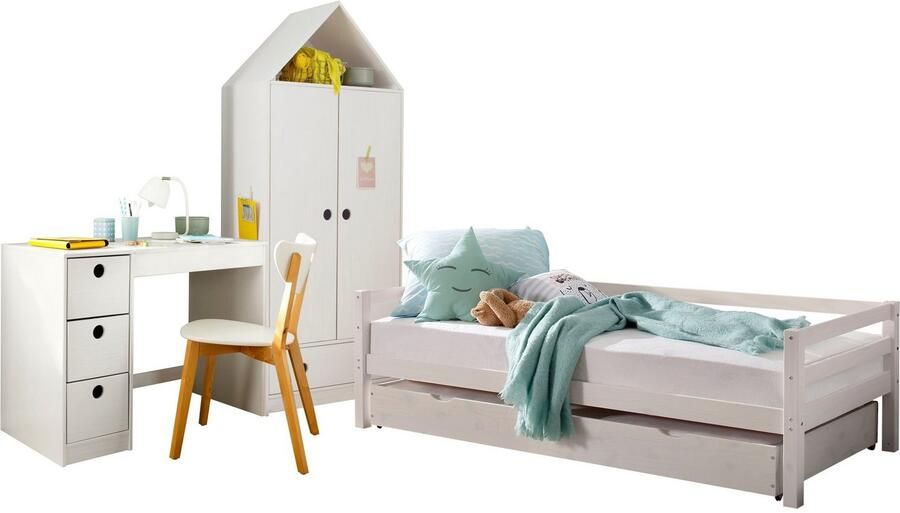 Lüttenhütt Slaapbank Alpi met lade van grenenhout totale breedte 103 cm kinderbed (1 stuk) - Foto 7