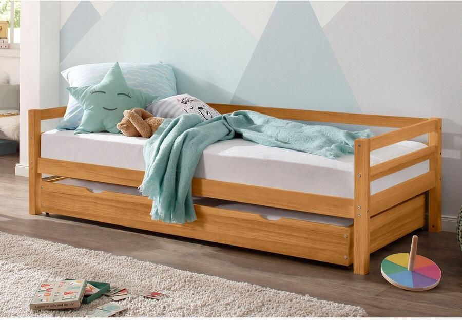 Lüttenhütt Slaapbank Alpi met lade van grenenhout totale breedte 103 cm kinderbed (1 stuk)