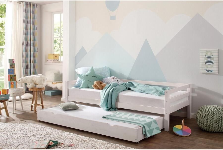 Lüttenhütt Slaapbank Alpi met lade van grenenhout totale breedte 103 cm kinderbed (1 stuk) - Foto 3