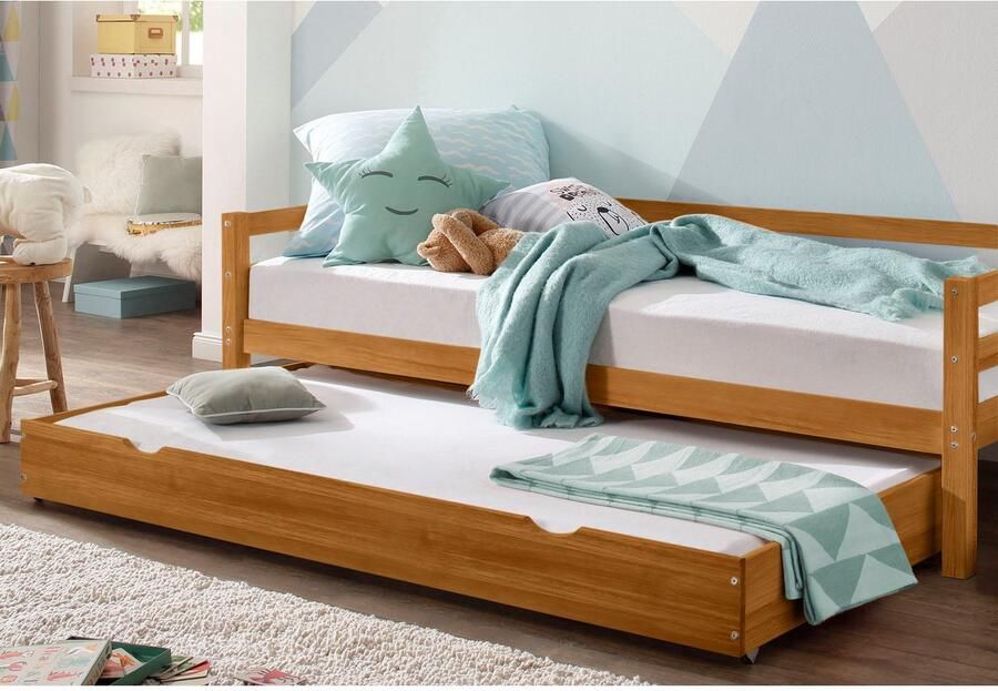 Lüttenhütt Slaapbank Alpi met lade van grenenhout totale breedte 103 cm kinderbed (1 stuk) - Foto 2