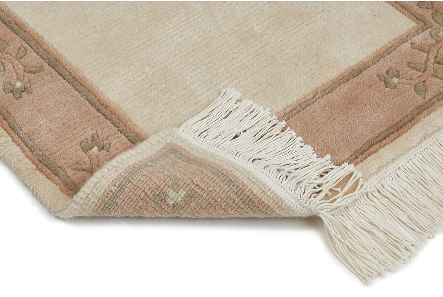 LUXOR living Wollen kleed Giza 100% wol handgeknoopt met bies en franjes - Foto 4