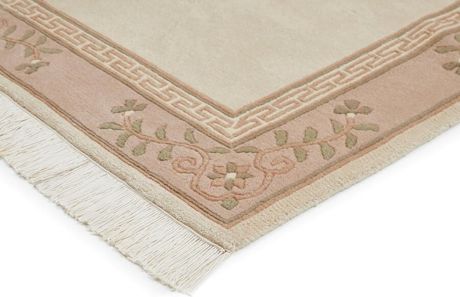 LUXOR living Wollen kleed Giza 100% wol handgeknoopt met bies en franjes - Foto 9