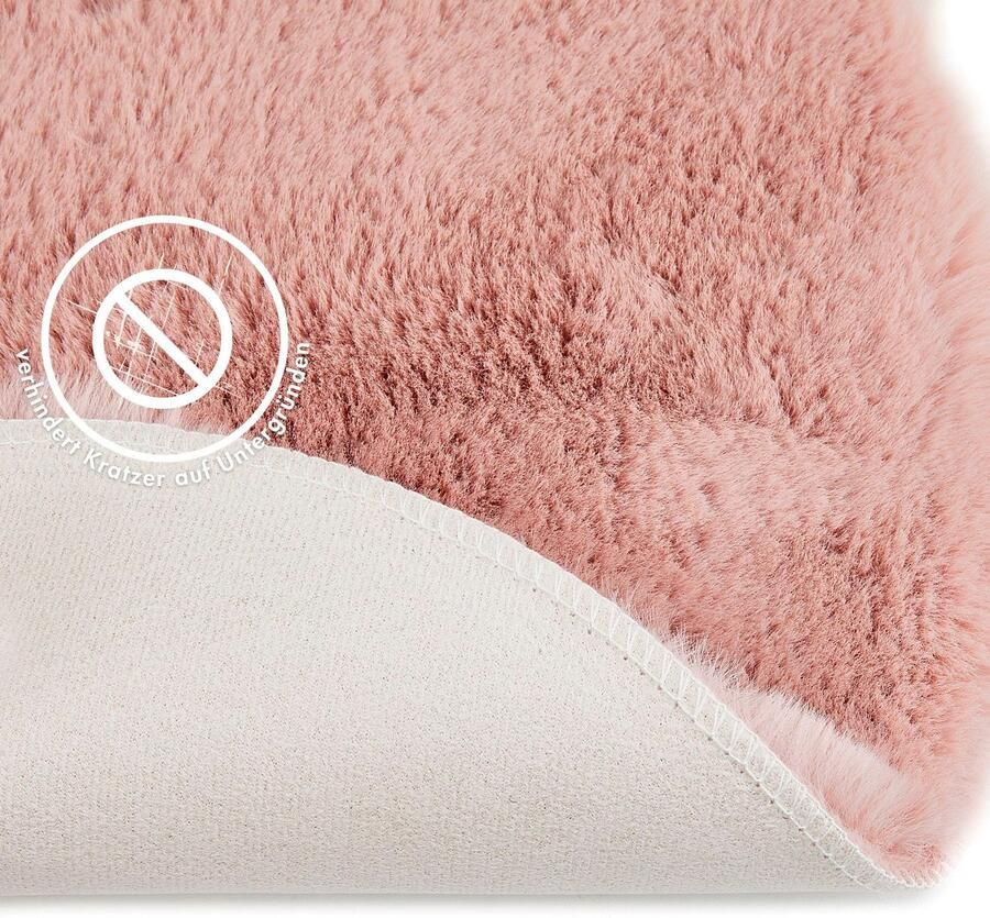 LUXOR living Stoelkussen Zitkussen Calais Kunstbont vierkant of rond verkrijgbaar zeer zacht ook als 4-pack - Foto 6