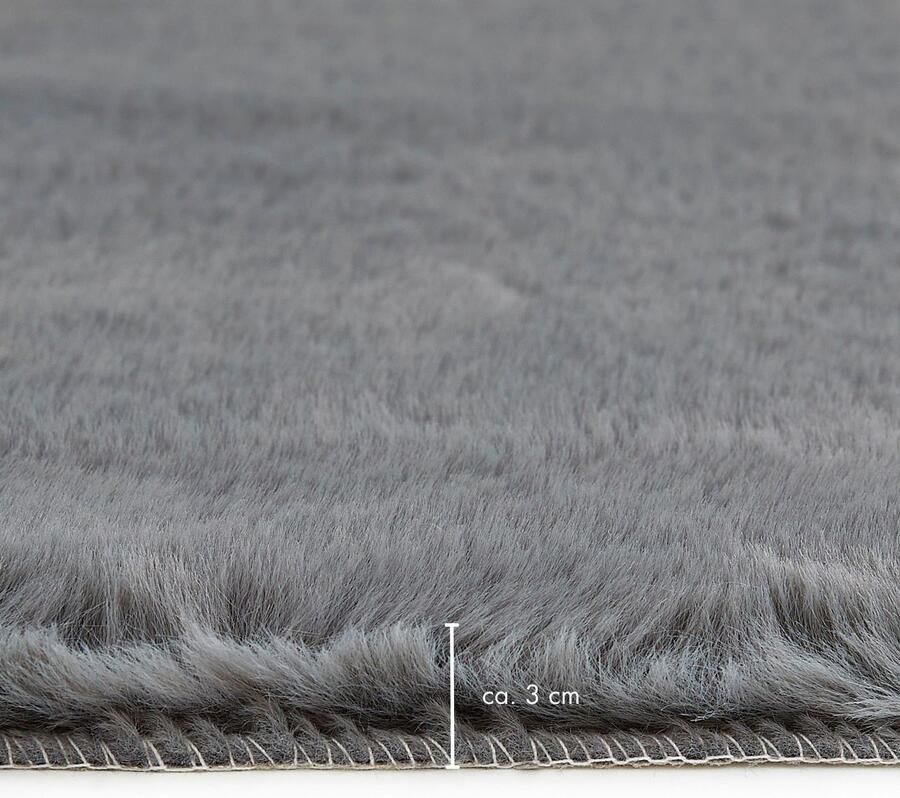 LUXOR living Stoelkussen Zitkussen Calais Kunstbont vierkant of rond verkrijgbaar zeer zacht ook als 4-pack - Foto 6