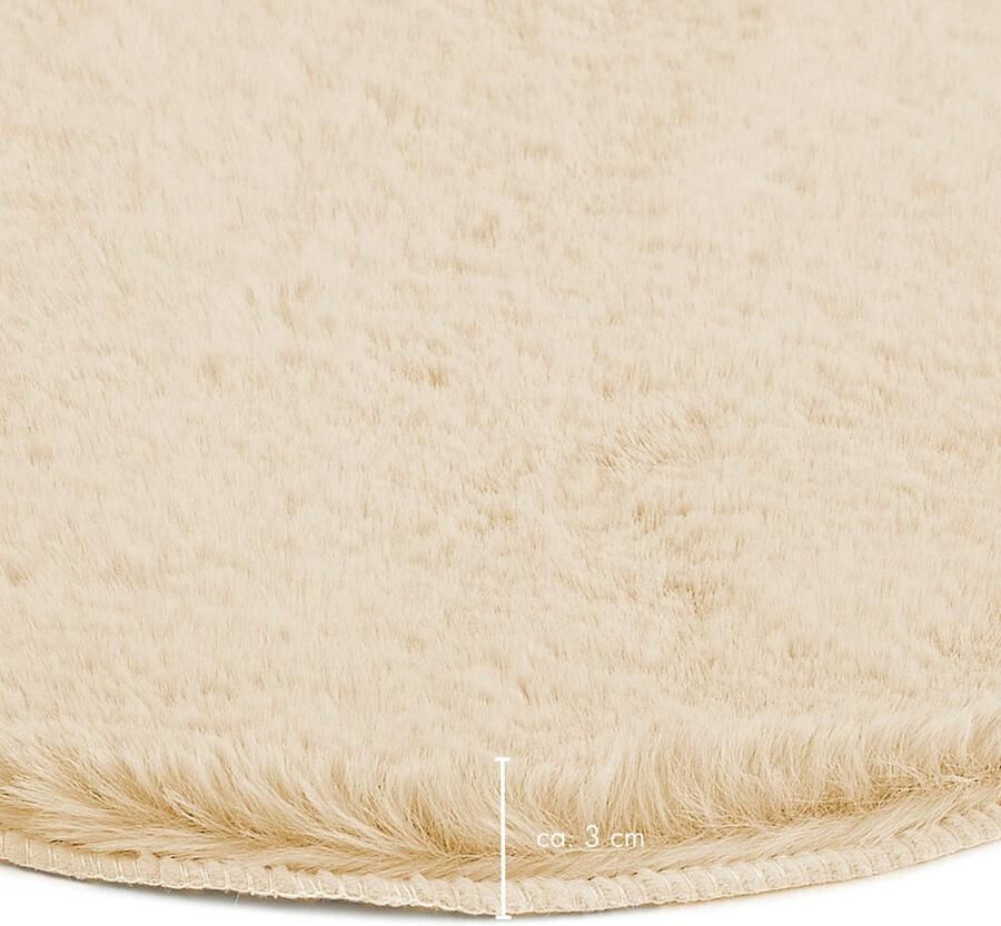 LUXOR living Stoelkussen Zitkussen Calais Kunstbont vierkant of rond verkrijgbaar zeer zacht ook als 4-pack - Foto 5