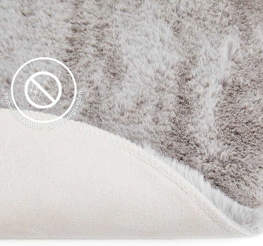 LUXOR living Stoelkussen Zitkussen Calais Kunstbont vierkant of rond verkrijgbaar zeer zacht ook als 4-pack - Foto 5