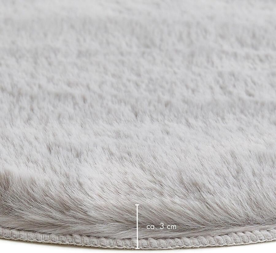 LUXOR living Stoelkussen Zitkussen Calais Kunstbont vierkant of rond verkrijgbaar zeer zacht ook als 4-pack - Foto 6