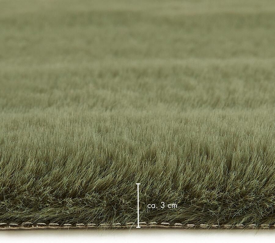 LUXOR living Stoelkussen Zitkussen Calais Kunstbont vierkant of rond verkrijgbaar zeer zacht ook als 4-pack - Foto 5