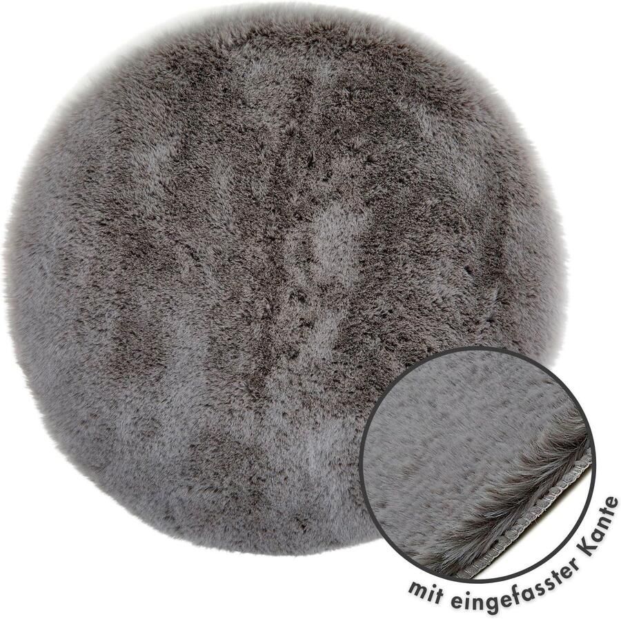 LUXOR living Stoelkussen Zitkussen Calais Kunstbont vierkant of rond verkrijgbaar zeer zacht ook als 4-pack - Foto 2