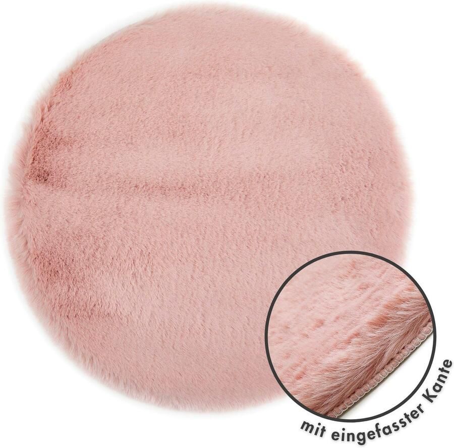 LUXOR living Stoelkussen Zitkussen Calais Kunstbont vierkant of rond verkrijgbaar zeer zacht ook als 4-pack - Foto 3