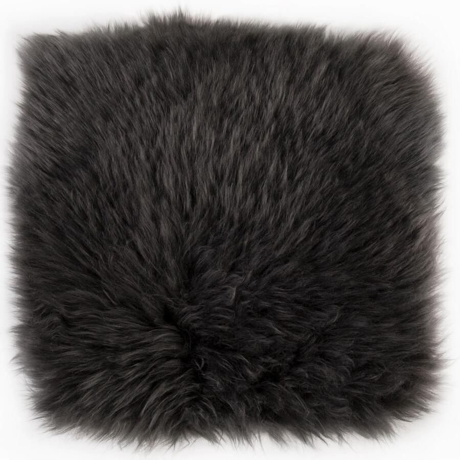 LUXOR living Stoelkussen Zitkussen lamsvacht Zitkussen rond of hoekig echte lamsvacht ook als set van 4