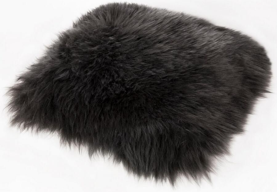 LUXOR living Stoelkussen Zitkussen lamsvacht Zitkussen rond of hoekig echte lamsvacht ook als set van 4 - Foto 5