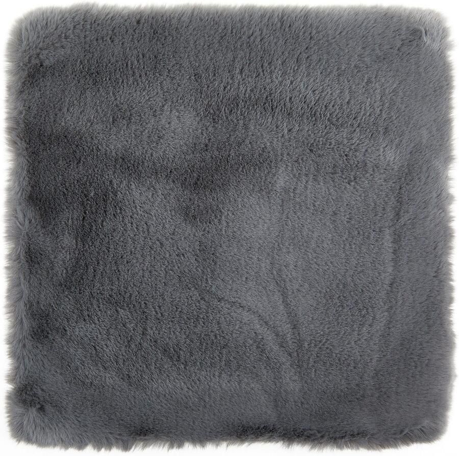 LUXOR living Vachtkussen Sierkussen Novara Imitatiebont vierkant 40x40 cm zeer zacht met vulling woonkamer (1 stuk) - Foto 2