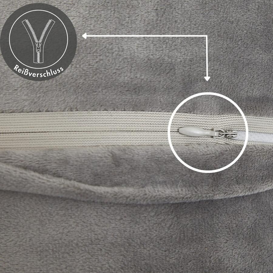 LUXOR living Vachtkussen Sierkussen Novara Imitatiebont vierkant 40x40 cm zeer zacht met vulling woonkamer (1 stuk)