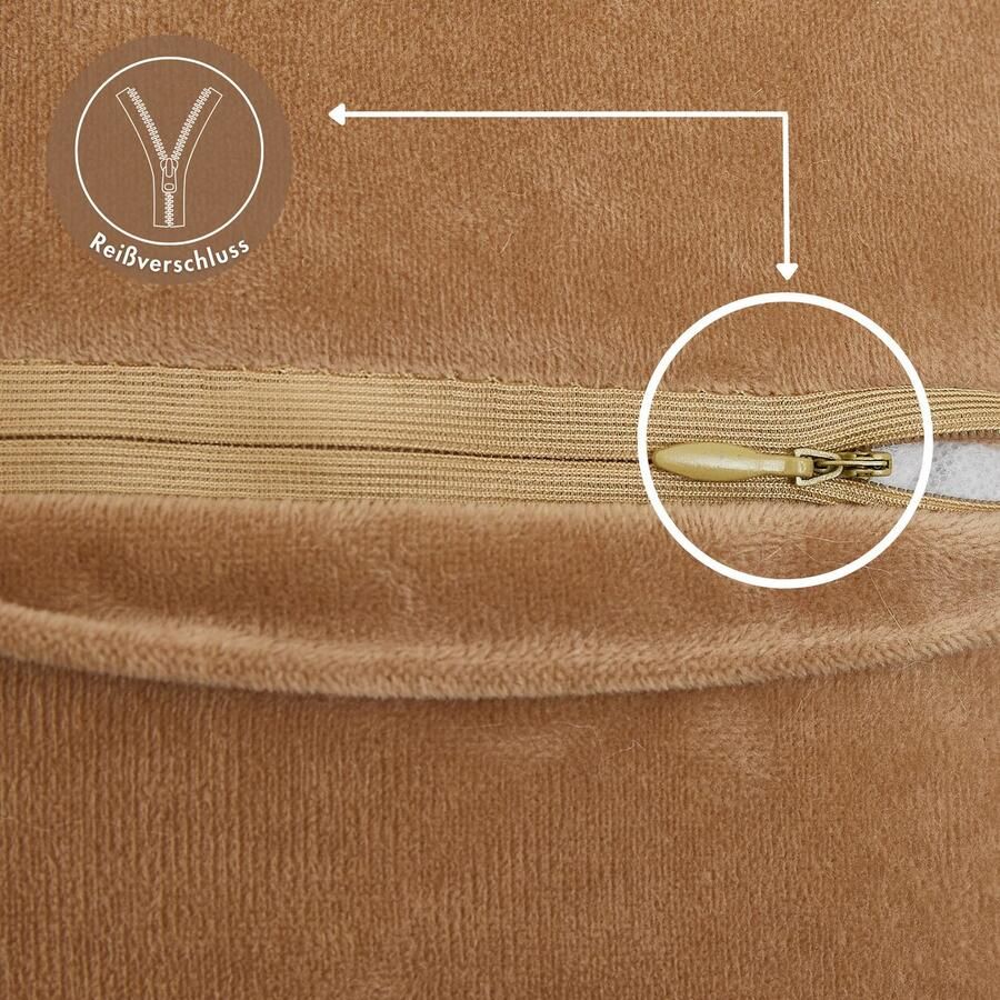 LUXOR living Vachtkussen Sierkussen Novara Imitatiebont vierkant 40x40 cm zeer zacht met vulling woonkamer (1 stuk)