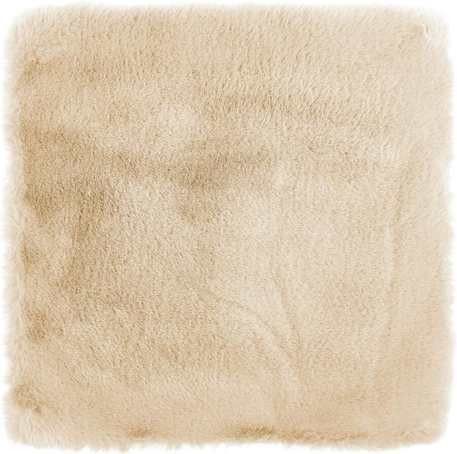 LUXOR living Vachtkussen Sierkussen Novara Imitatiebont vierkant 40x40 cm zeer zacht met vulling woonkamer (1 stuk) - Foto 2