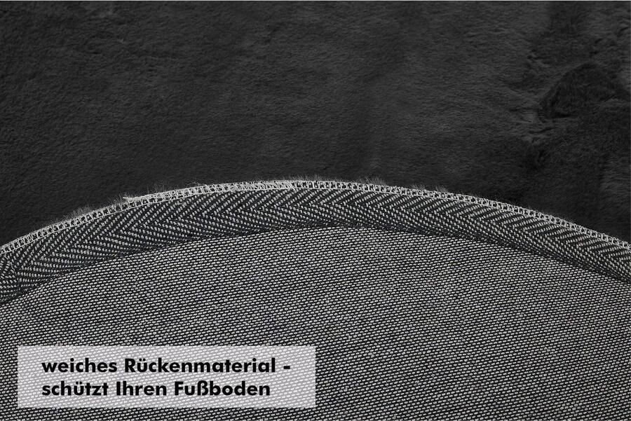 LUXOR living Vachtvloerkleed NOVARA Imitatiebont voelt als konijnenbont bijzonder zachte hoge pool - Foto 3