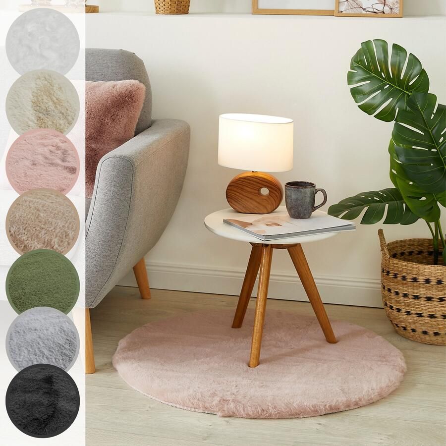 LUXOR living Vachtvloerkleed NOVARA Imitatiebont voelt als konijnenbont bijzonder zachte hoge pool - Foto 6