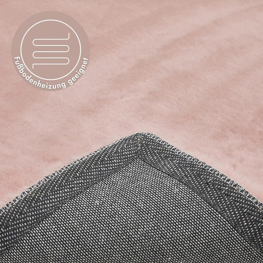 LUXOR living Vachtvloerkleed NOVARA Imitatiebont voelt als konijnenbont bijzonder zachte hoge pool