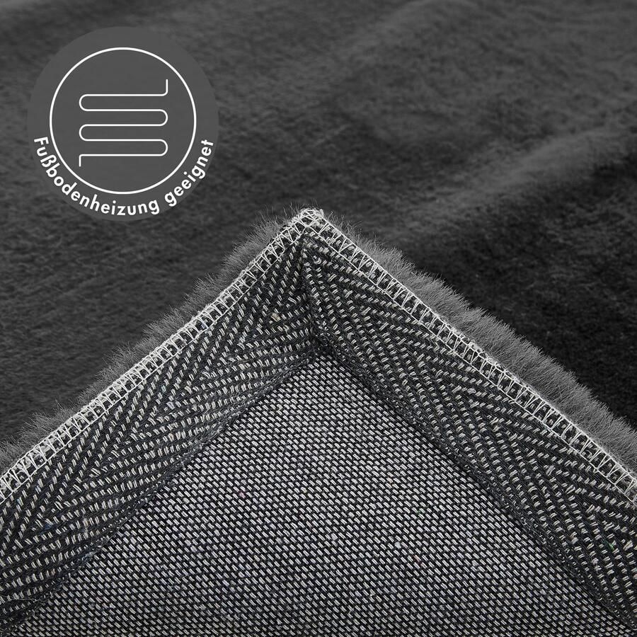 LUXOR living Vachtvloerkleed NOVARA Imitatiebont voelt als konijnenbont bijzonder zachte hoge pool