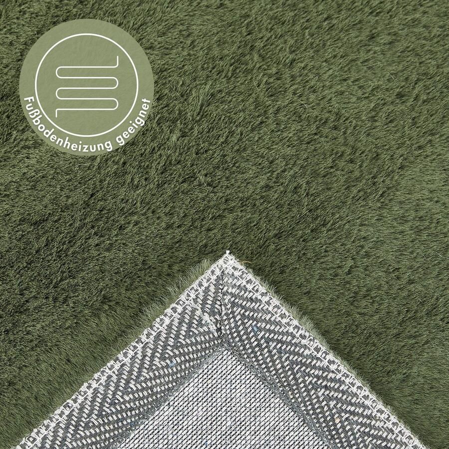 LUXOR living Vachtvloerkleed NOVARA Imitatiebont voelt als konijnenbont bijzonder zachte hoge pool